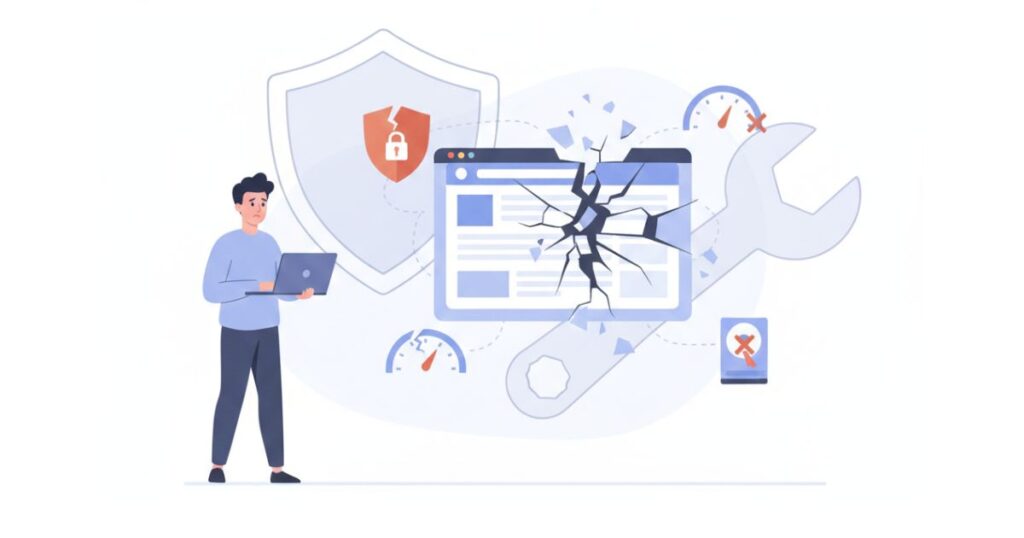 Hidden risks of neglecting website maintenance services affecting security and performance