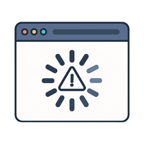 website not loading repair service